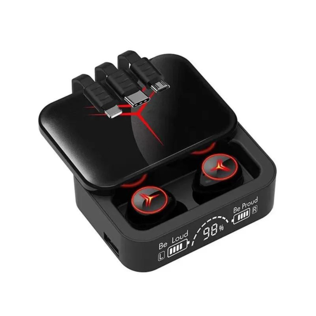 Fone Gamer S/ Fio Bluetooth com Função Carregador Portátil 2000mAh