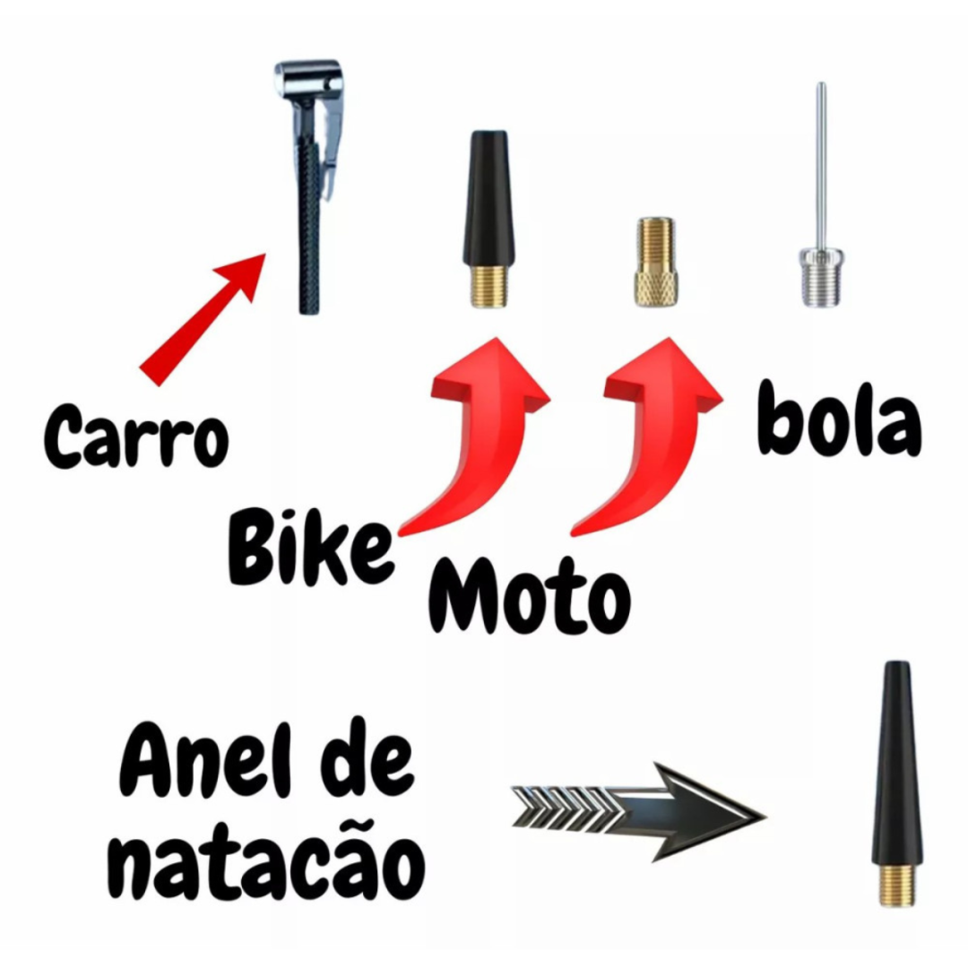 Bomba Ar Elétrica Inteligente 150 Psi Recarregável Sem Fio