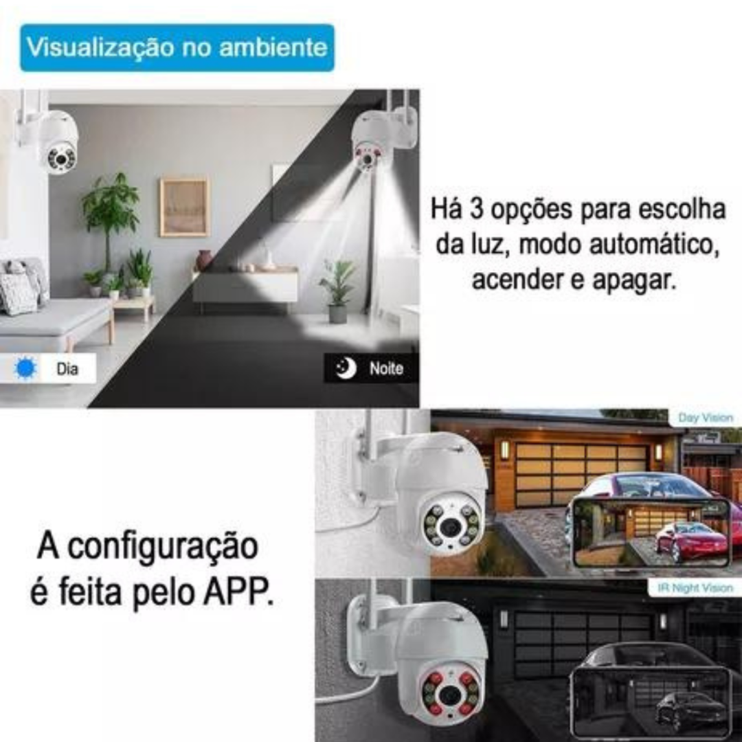 Câmera Segurança Ip Wifi Full Hd 1080p Infravermelho