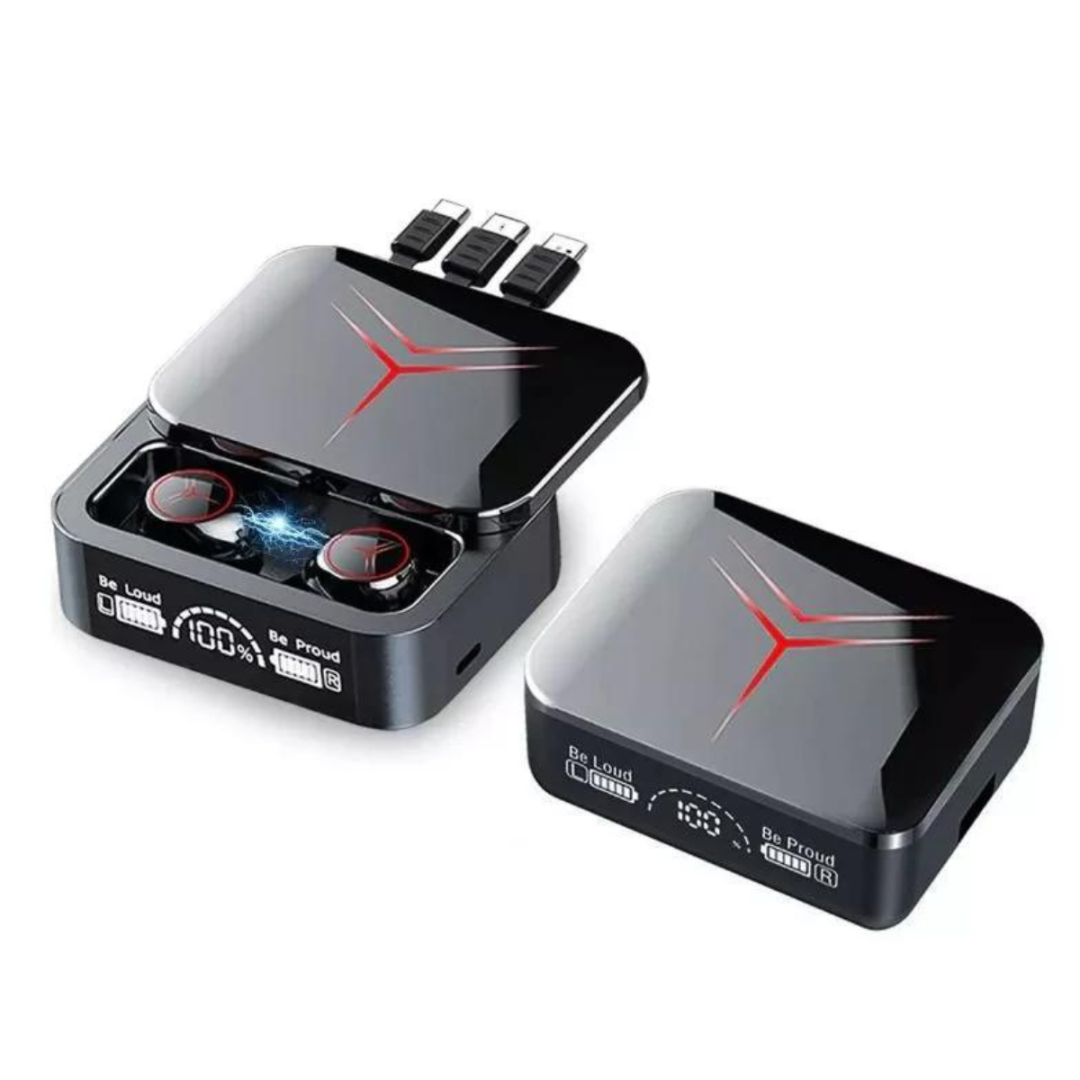 Fone Gamer S/ Fio Bluetooth com Função Carregador Portátil 2000mAh