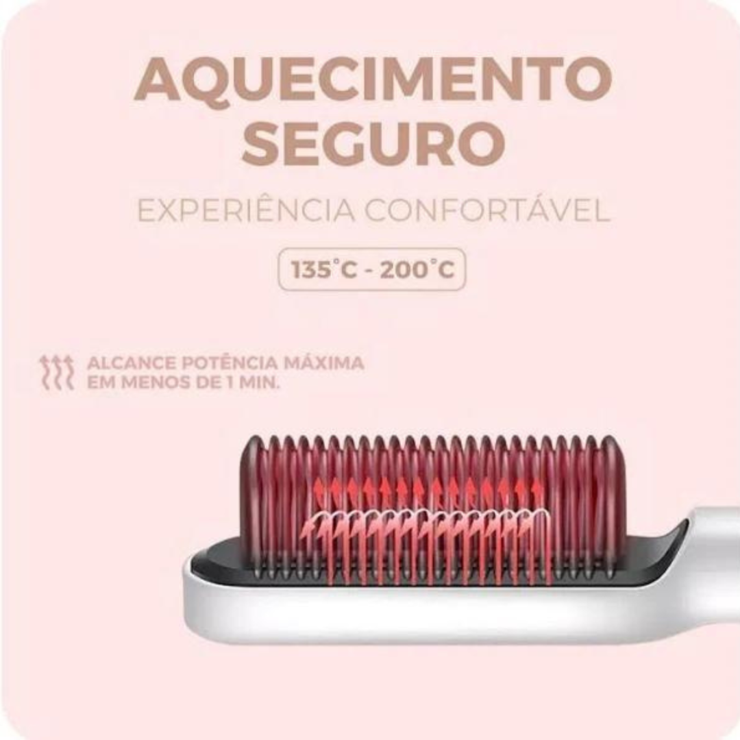 Escova Alisadora 5 Em 1 Temperatura Ajustável 110v/220v