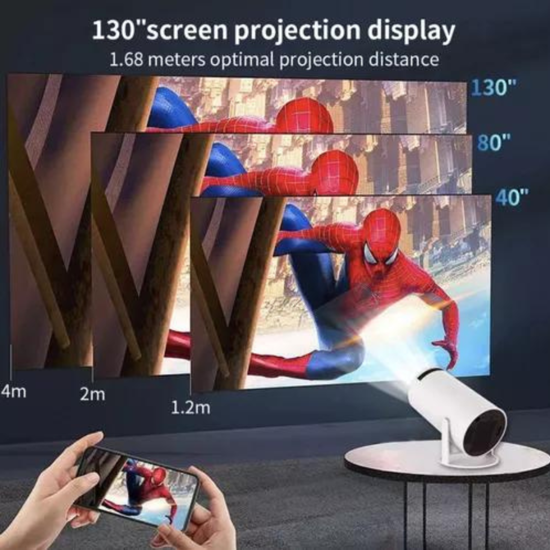 Projetor Android 11.0 4k Dual Wifi6 200 Ansi H713 Bt5.0 1080p