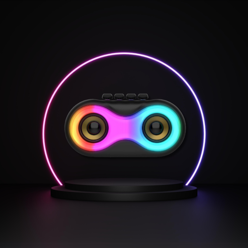 Caixa de Som Bluetooth Alto-falante Portátil RGB USB Auxiliar Cartão SD