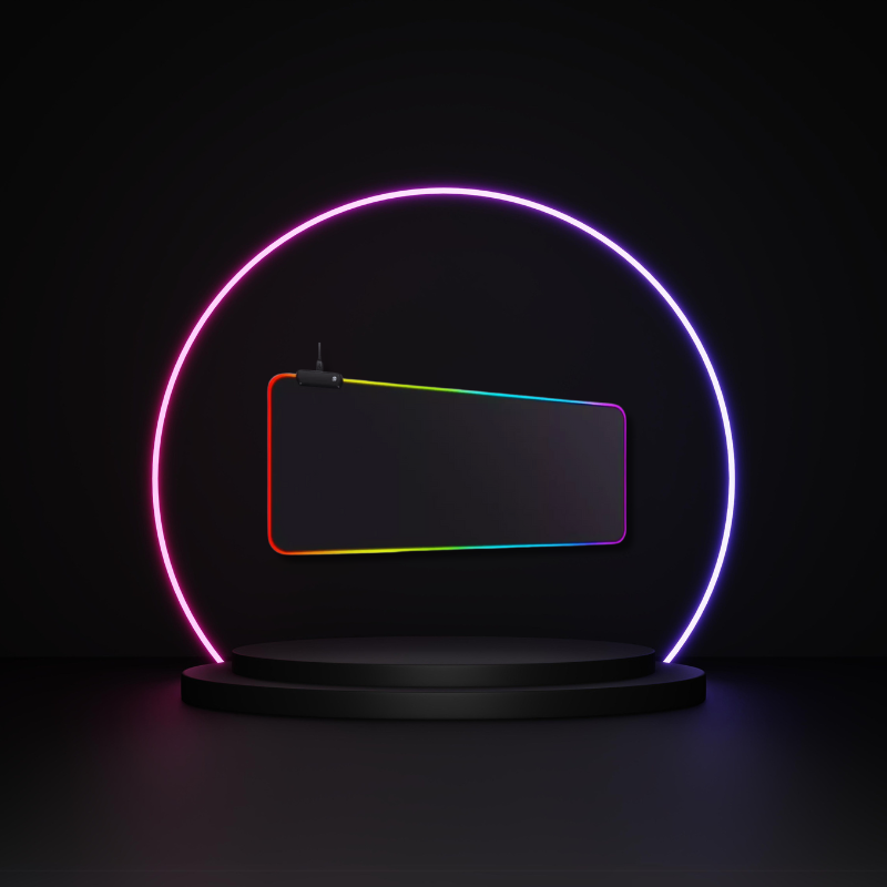 Mouse Pad Gamer Extra Grande Led Rgb Antiderrapante