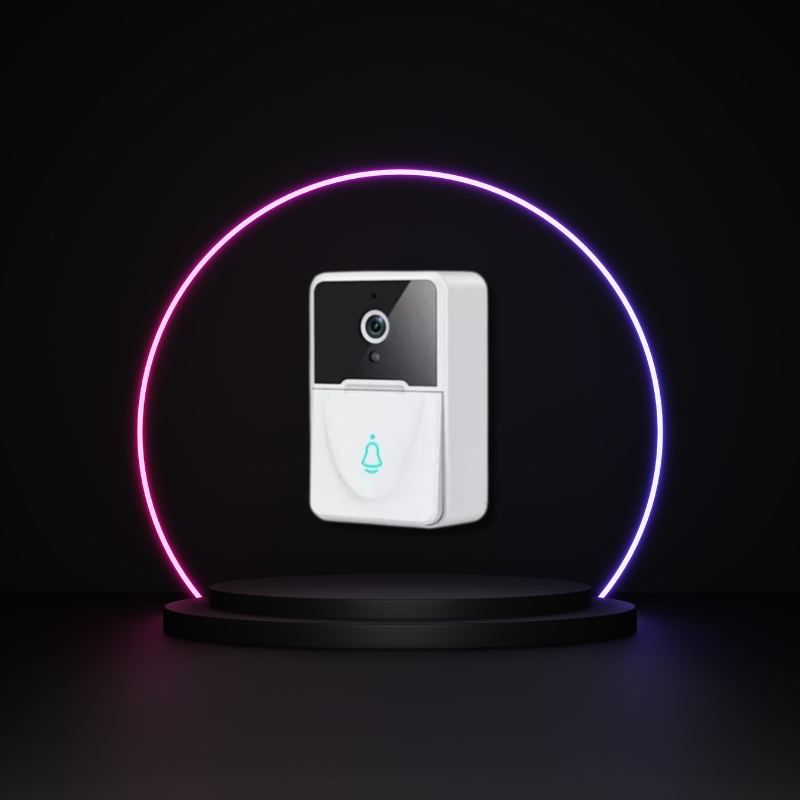 Campainha Interfone Inteligente Camera E Audio Wi-fi Sem Fio