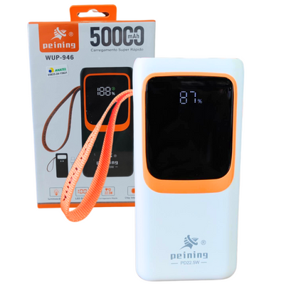 Carregador Portátil 50.000mAh Universal Externa Branco