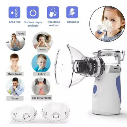 Inalador Nebulizador Portátil Adulto Infantil Ultrassonico