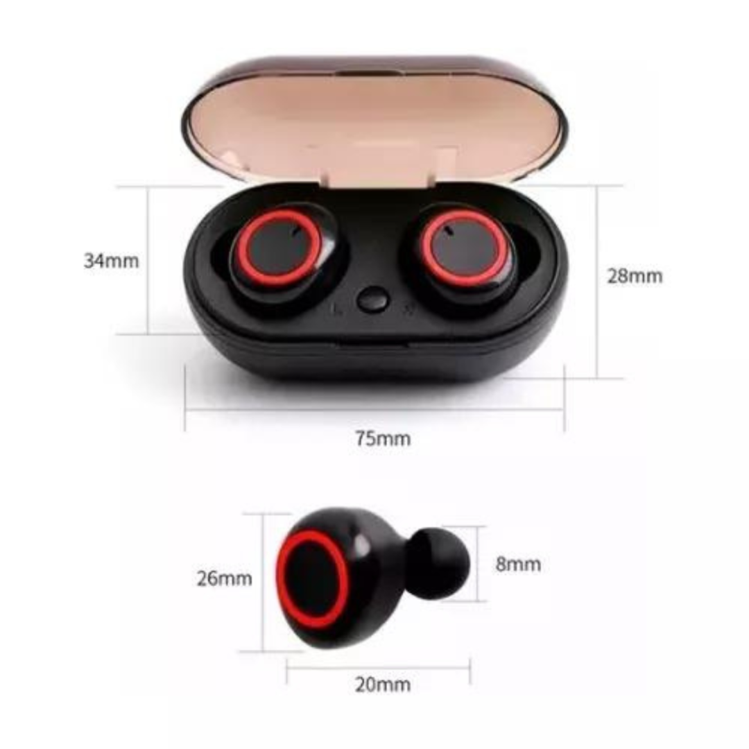 Fone De Ouvido Sem Fio Bluetooth 5.0 In-ear Tws Hmaston Cor Preto