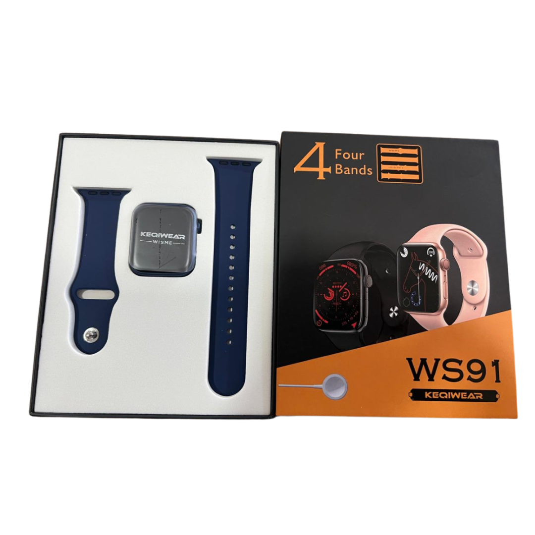 Relógio Smartwatch WS91+ 4 Pulseiras