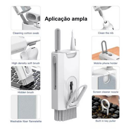 Kit Escova De Limpeza Multifuncional 8 Em 1