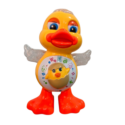 Patinho Dançarino Infantil C/ Som E Luz