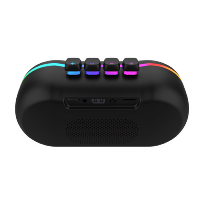 Caixa de Som Bluetooth Alto-falante Portátil RGB USB Auxiliar Cartão SD