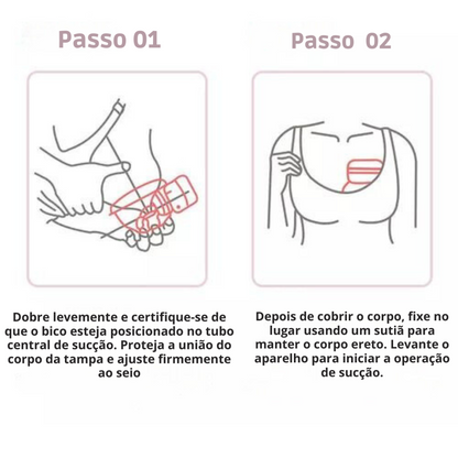 Bomba Tira Leite Materno Extratora Eletrica Mama Mãos Livres