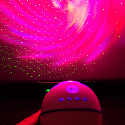 Projetor De Luzes Estrelas Galáxia Capsula Astronauta C/ Controle