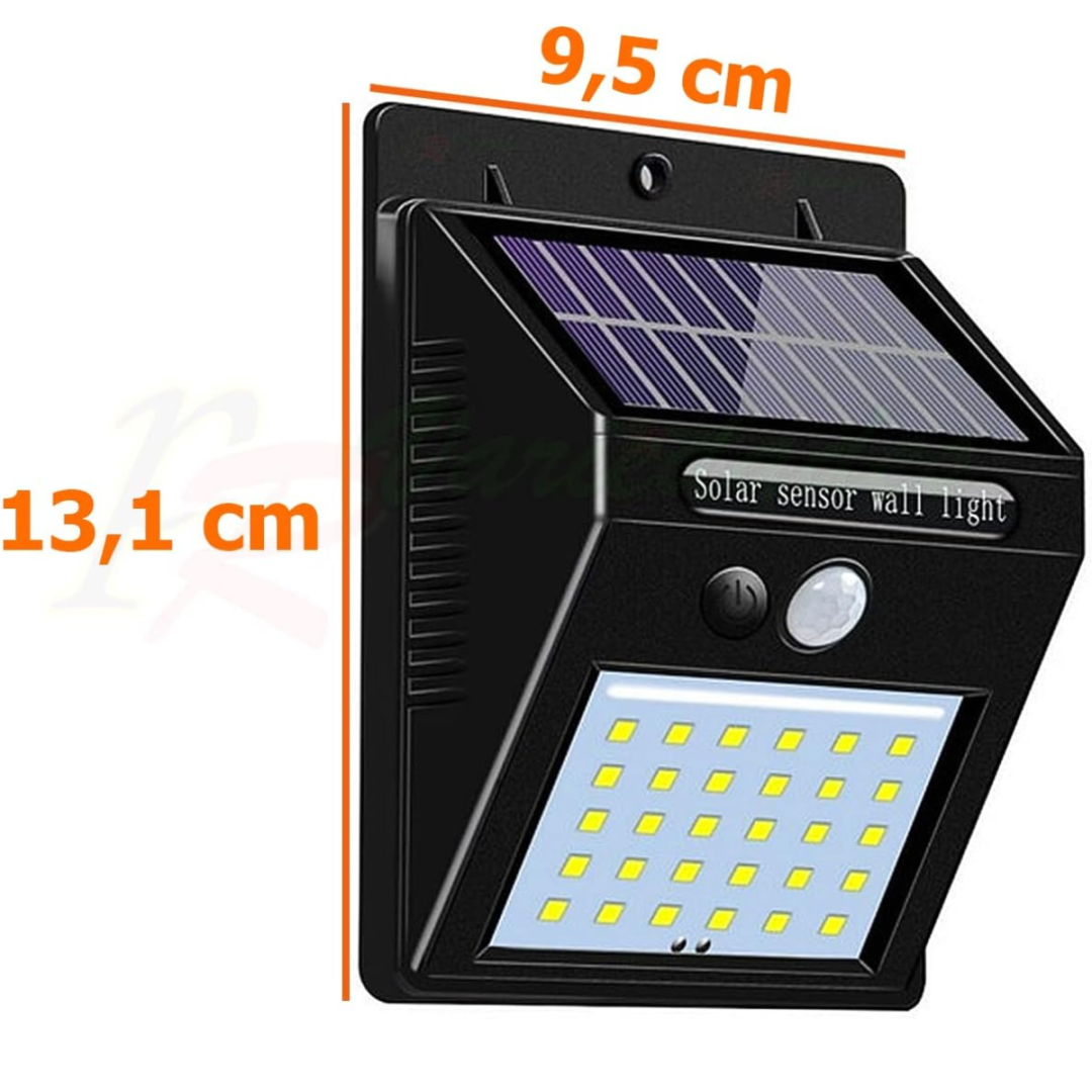 Luminária Solar Led Com Sensor