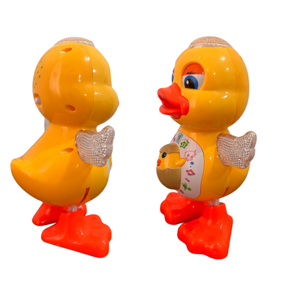 Patinho Dançarino Infantil C/ Som E Luz