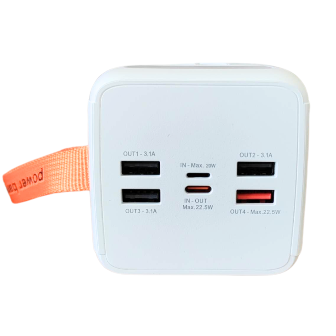 Carregador Portátil 50.000mAh Universal Externa Branco