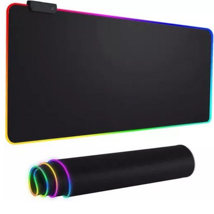 Mouse Pad Gamer Extra Grande Led Rgb Antiderrapante