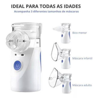 Inalador Nebulizador Portátil Adulto Infantil Ultrassonico
