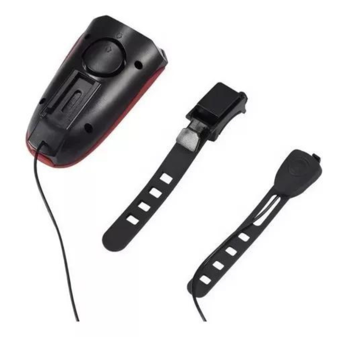 Farol de Bicicleta Led Recarregável Com Buzina