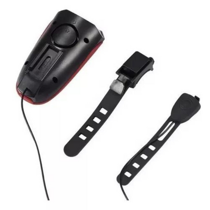 Farol de Bicicleta Led Recarregável Com Buzina
