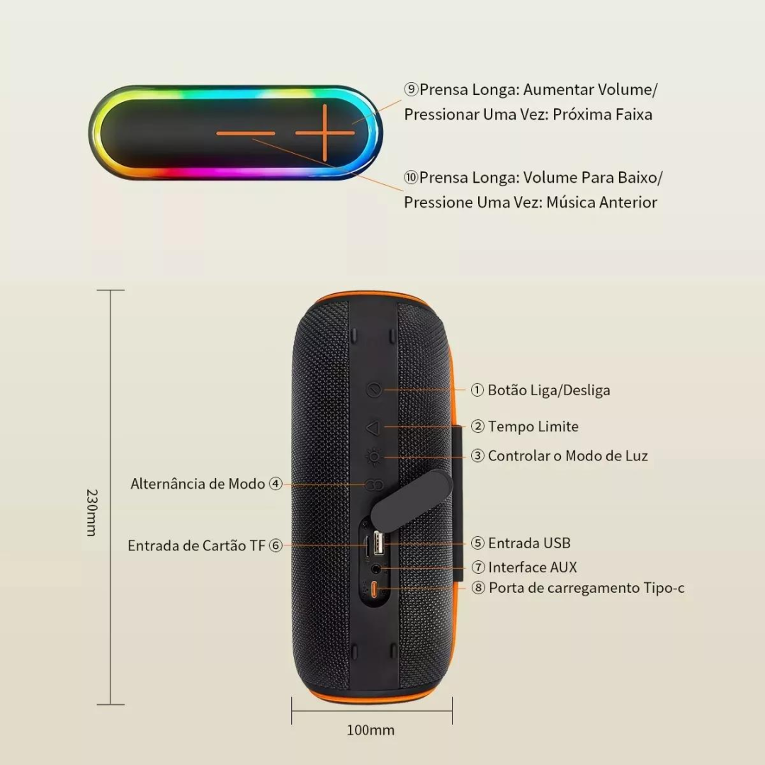 Caixa Caixinha De Som Bluetooth Portatil Radio Am38