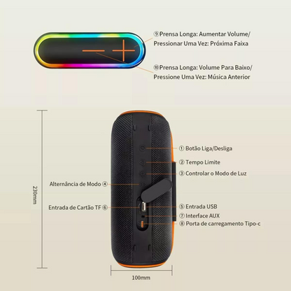 Caixa Caixinha De Som Bluetooth Portatil Radio Am38