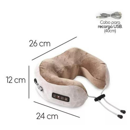 Travesseiro Massageador De Pescoço E Lombar