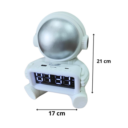 Caixa De Som Astronauta Com Relógio 30w