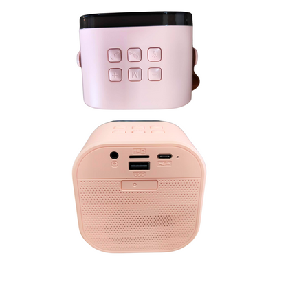 Caixa de Som Bluetooth Karaokê Portátil LED Com Microfone K12