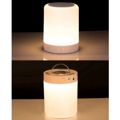 Caixa De Som Bluetooth com Abajur Led Multicolor