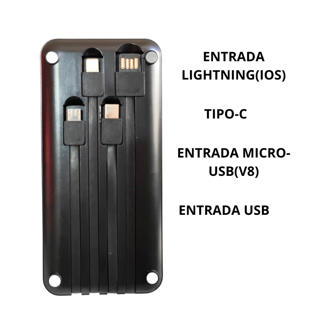 Carregador Portátil 10000mAh C/ Suporte Celular