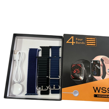 Relógio Smartwatch WS91+ 4 Pulseiras