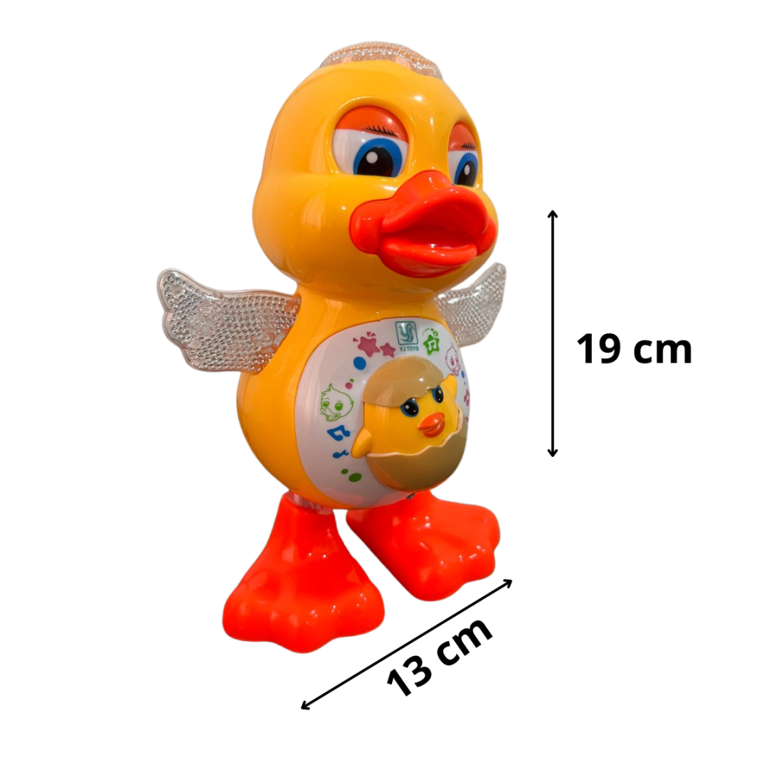 Patinho Dançarino Infantil C/ Som E Luz