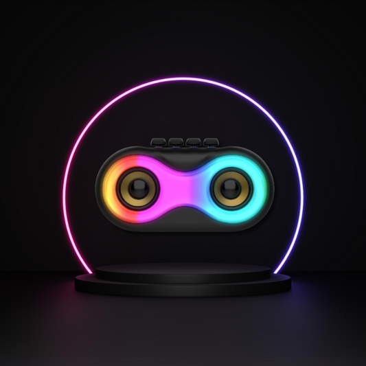 Caixa de Som Bluetooth Alto-falante Portátil RGB USB Auxiliar Cartão SD