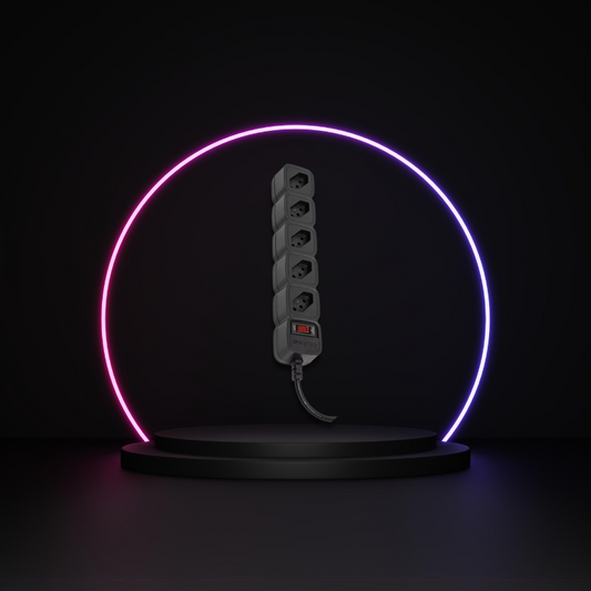 Extensão Elétrica 5 Tomadas e Filtro de Linha Bivolt