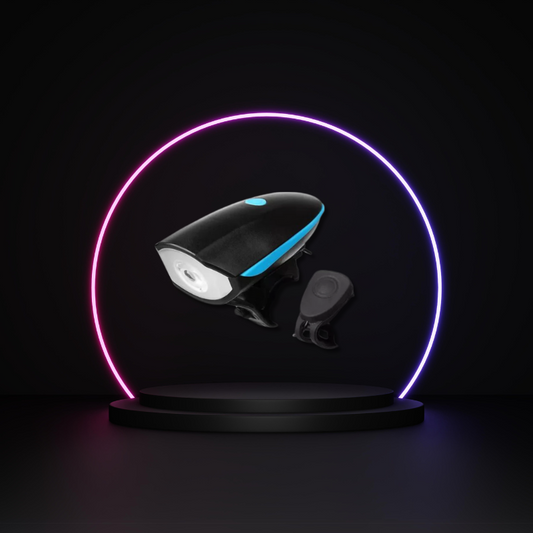 Farol de Bicicleta Led Recarregável Com Buzina