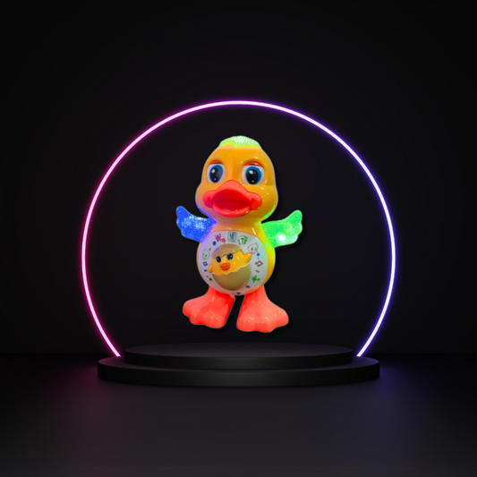 Patinho Dançarino Infantil C/ Som E Luz